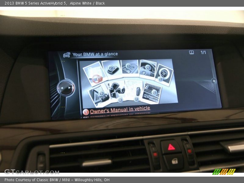 Alpine White / Black 2013 BMW 5 Series ActiveHybrid 5