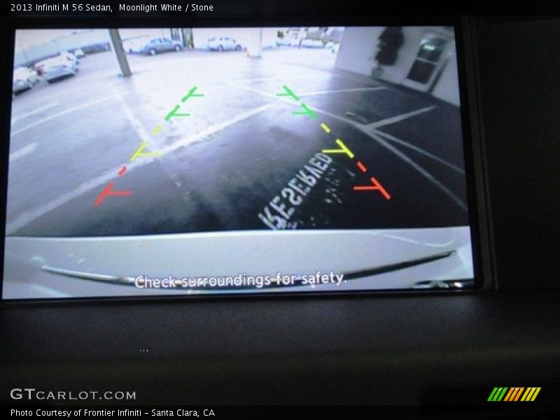 Moonlight White / Stone 2013 Infiniti M 56 Sedan