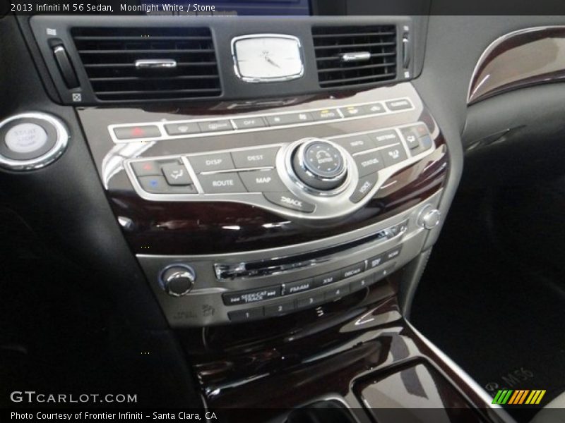 Moonlight White / Stone 2013 Infiniti M 56 Sedan