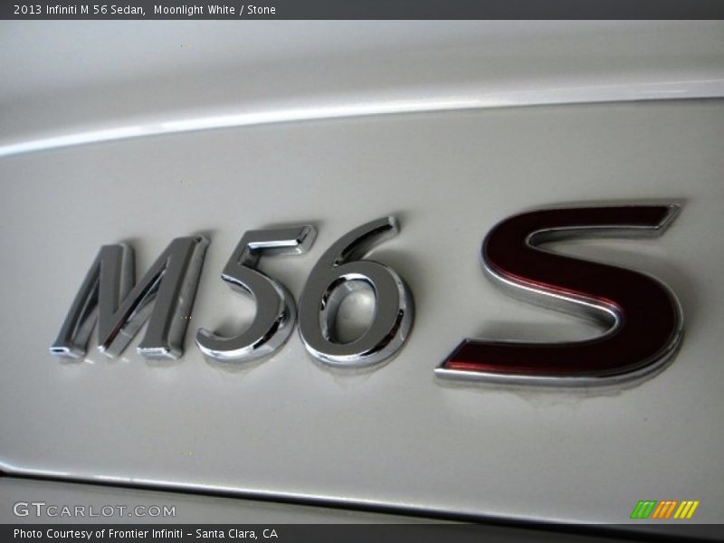Moonlight White / Stone 2013 Infiniti M 56 Sedan