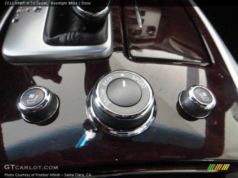 Moonlight White / Stone 2013 Infiniti M 56 Sedan