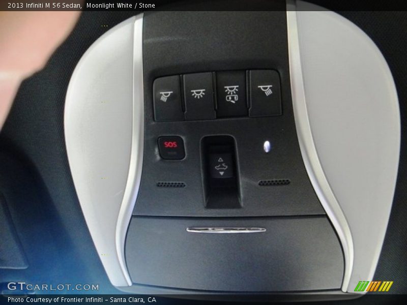 Moonlight White / Stone 2013 Infiniti M 56 Sedan