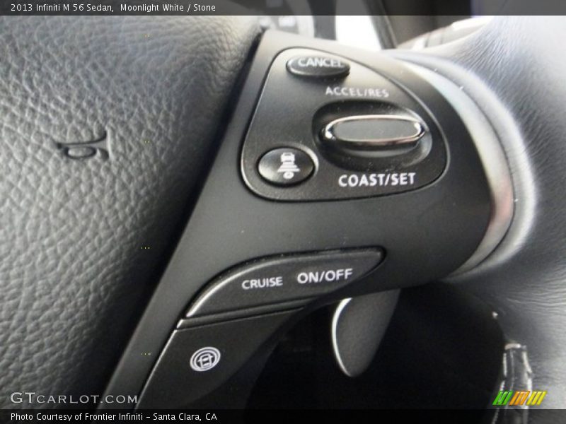 Moonlight White / Stone 2013 Infiniti M 56 Sedan