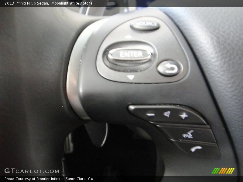 Moonlight White / Stone 2013 Infiniti M 56 Sedan