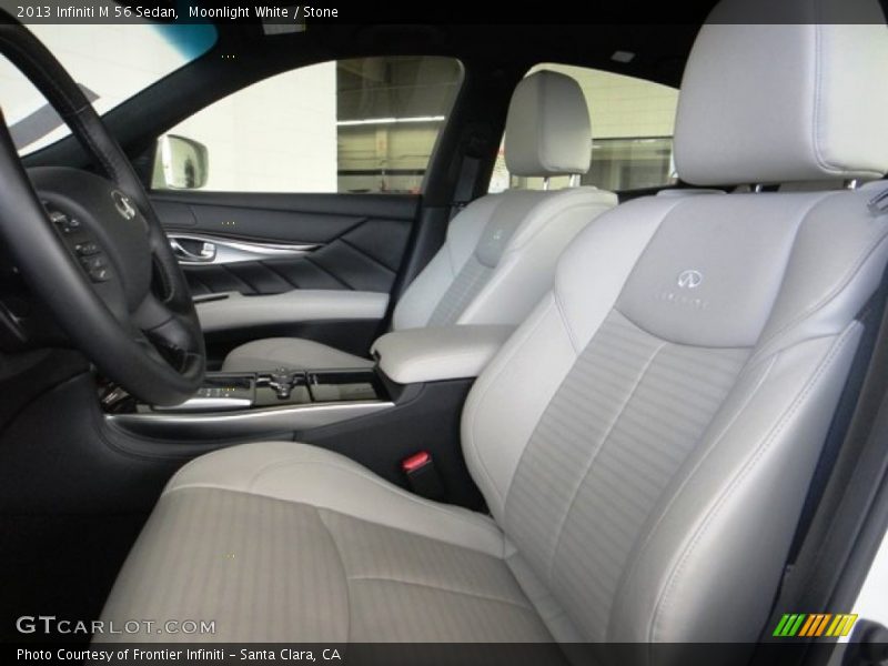 Moonlight White / Stone 2013 Infiniti M 56 Sedan