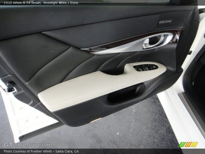 Moonlight White / Stone 2013 Infiniti M 56 Sedan