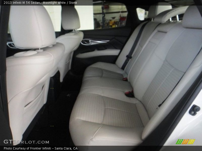Moonlight White / Stone 2013 Infiniti M 56 Sedan
