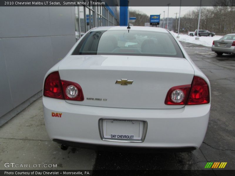 Summit White / Titanium 2010 Chevrolet Malibu LT Sedan