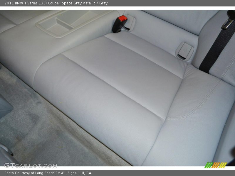 Space Gray Metallic / Gray 2011 BMW 1 Series 135i Coupe