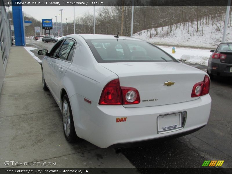Summit White / Titanium 2010 Chevrolet Malibu LT Sedan