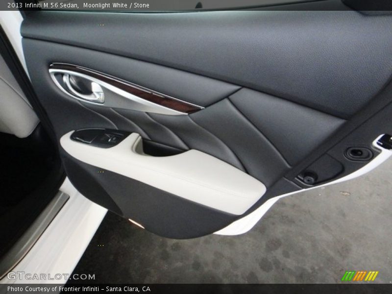 Moonlight White / Stone 2013 Infiniti M 56 Sedan