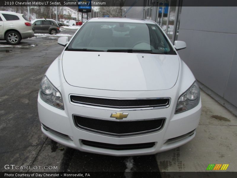 Summit White / Titanium 2010 Chevrolet Malibu LT Sedan