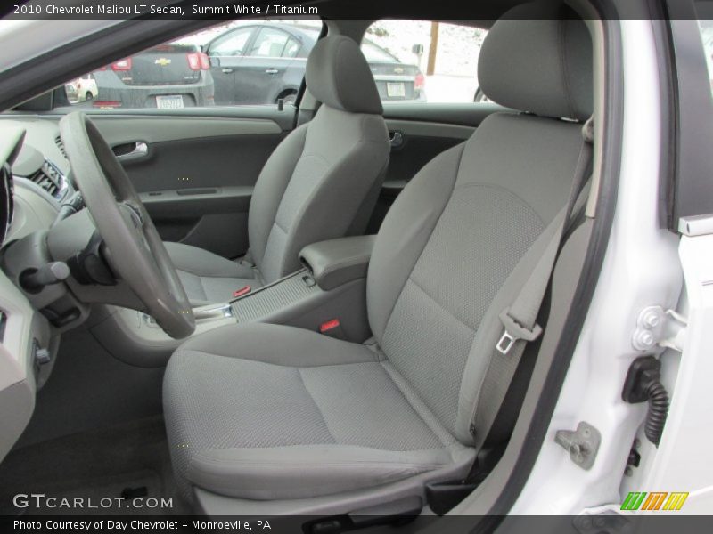 Summit White / Titanium 2010 Chevrolet Malibu LT Sedan