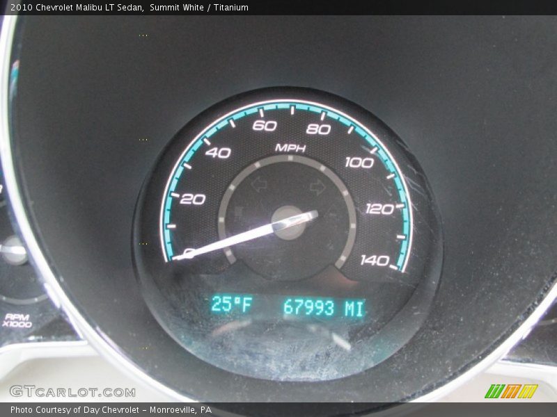 Summit White / Titanium 2010 Chevrolet Malibu LT Sedan