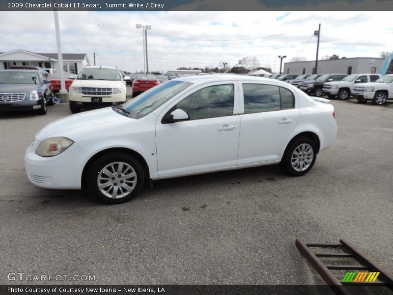 Summit White / Gray 2009 Chevrolet Cobalt LT Sedan