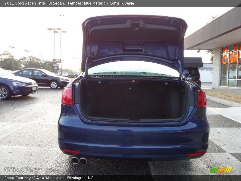 Tempest Blue Metallic / Cornsilk Beige 2011 Volkswagen Jetta TDI Sedan