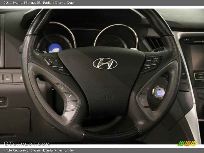 Radiant Silver / Gray 2011 Hyundai Sonata SE