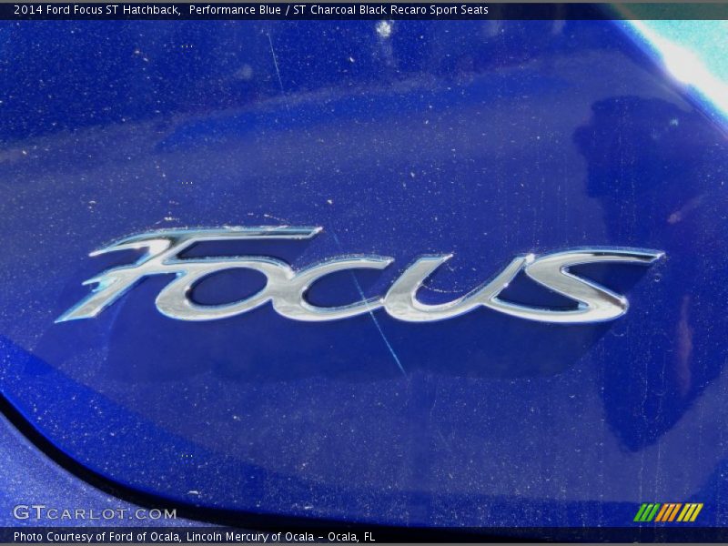 Performance Blue / ST Charcoal Black Recaro Sport Seats 2014 Ford Focus ST Hatchback