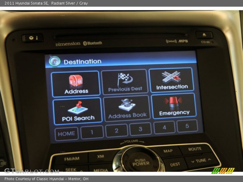 Radiant Silver / Gray 2011 Hyundai Sonata SE