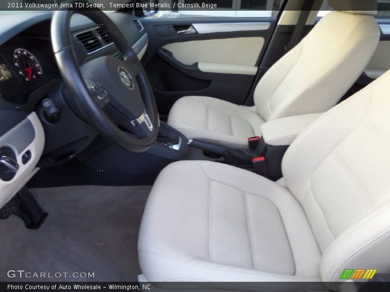 Tempest Blue Metallic / Cornsilk Beige 2011 Volkswagen Jetta TDI Sedan
