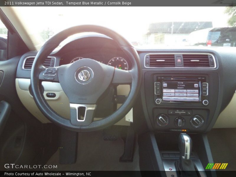 Tempest Blue Metallic / Cornsilk Beige 2011 Volkswagen Jetta TDI Sedan