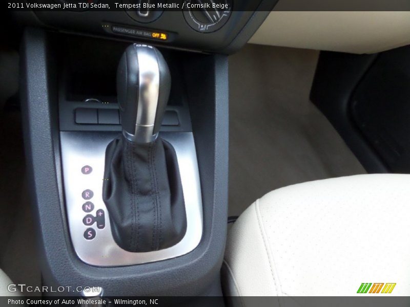 Tempest Blue Metallic / Cornsilk Beige 2011 Volkswagen Jetta TDI Sedan