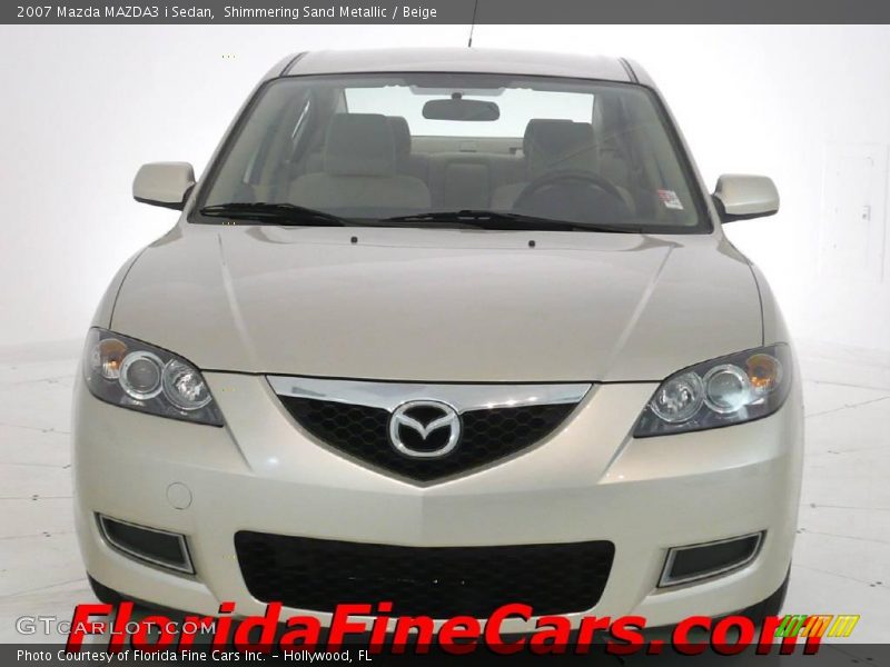 Shimmering Sand Metallic / Beige 2007 Mazda MAZDA3 i Sedan