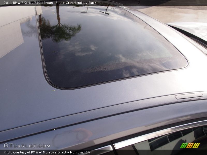 Space Gray Metallic / Black 2011 BMW 7 Series 740Li Sedan