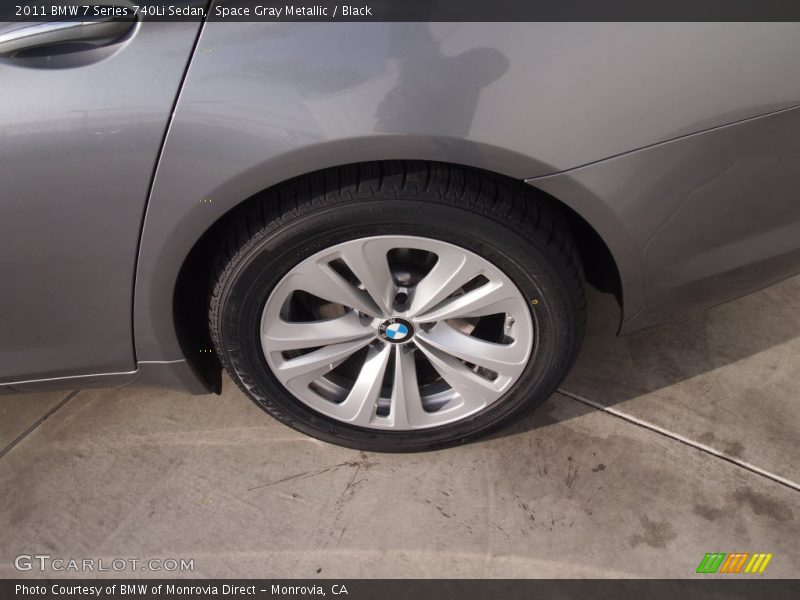 Space Gray Metallic / Black 2011 BMW 7 Series 740Li Sedan