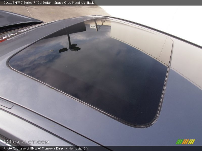 Space Gray Metallic / Black 2011 BMW 7 Series 740Li Sedan