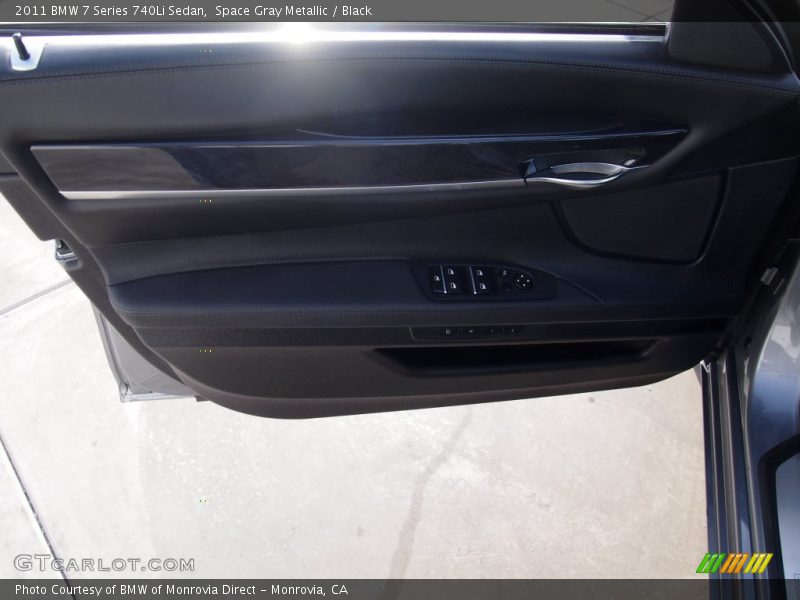 Space Gray Metallic / Black 2011 BMW 7 Series 740Li Sedan