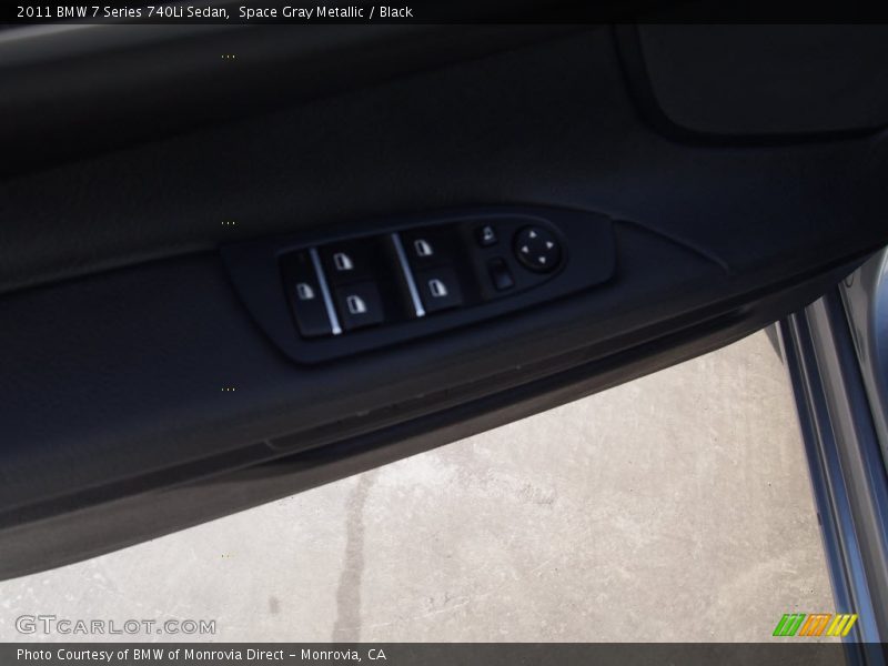 Space Gray Metallic / Black 2011 BMW 7 Series 740Li Sedan