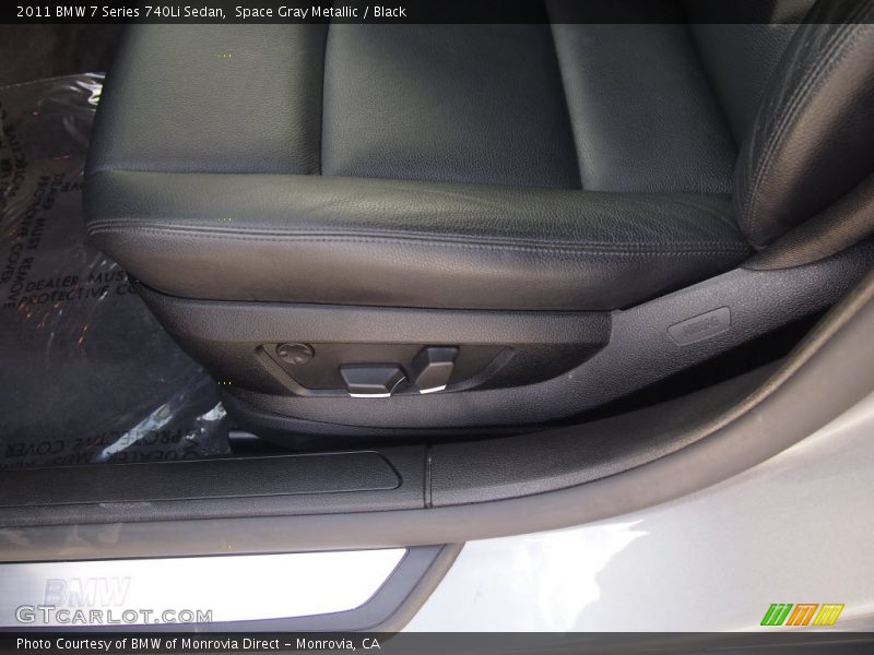 Space Gray Metallic / Black 2011 BMW 7 Series 740Li Sedan