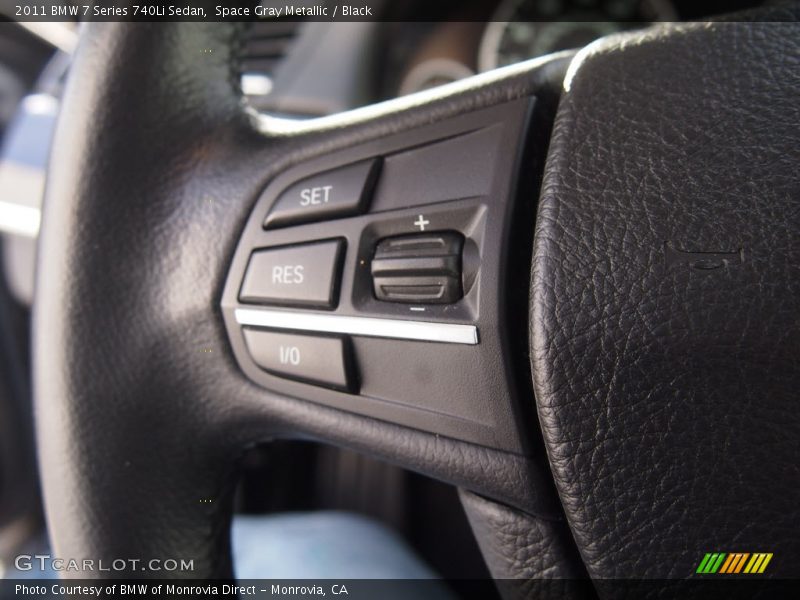Space Gray Metallic / Black 2011 BMW 7 Series 740Li Sedan