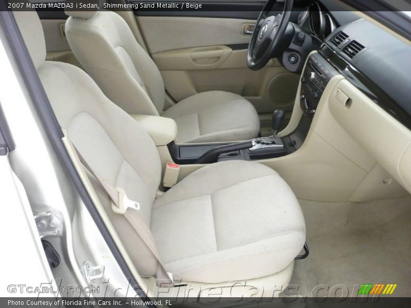 Shimmering Sand Metallic / Beige 2007 Mazda MAZDA3 i Sedan