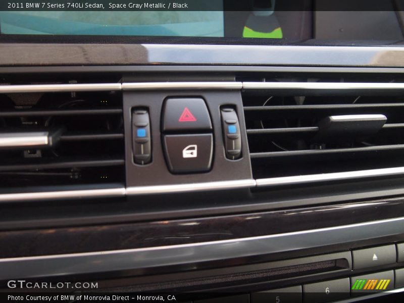 Space Gray Metallic / Black 2011 BMW 7 Series 740Li Sedan