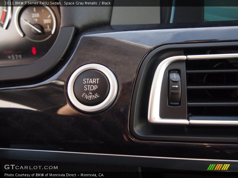 Space Gray Metallic / Black 2011 BMW 7 Series 740Li Sedan