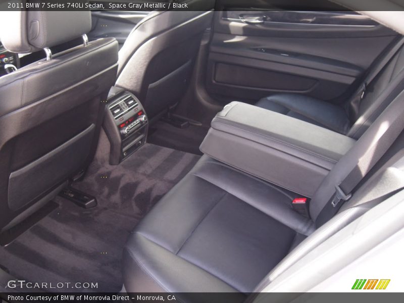 Space Gray Metallic / Black 2011 BMW 7 Series 740Li Sedan