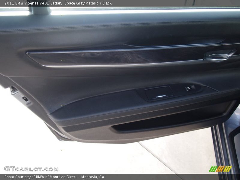 Space Gray Metallic / Black 2011 BMW 7 Series 740Li Sedan