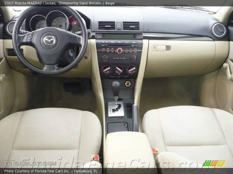 Shimmering Sand Metallic / Beige 2007 Mazda MAZDA3 i Sedan