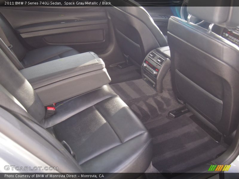 Space Gray Metallic / Black 2011 BMW 7 Series 740Li Sedan