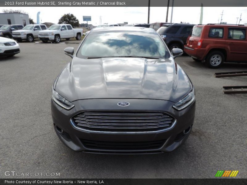 Sterling Gray Metallic / Charcoal Black 2013 Ford Fusion Hybrid SE