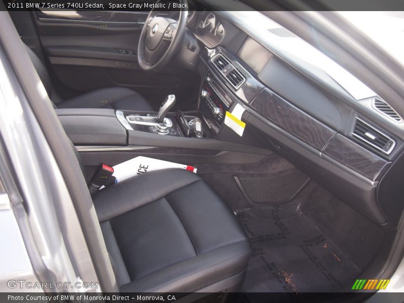 Space Gray Metallic / Black 2011 BMW 7 Series 740Li Sedan