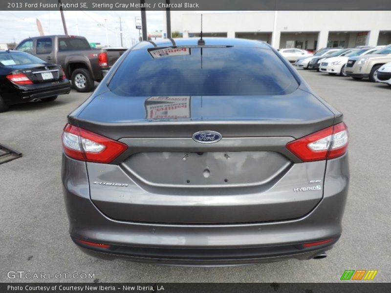 Sterling Gray Metallic / Charcoal Black 2013 Ford Fusion Hybrid SE