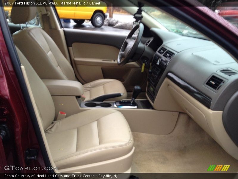 Merlot Metallic / Camel 2007 Ford Fusion SEL V6 AWD