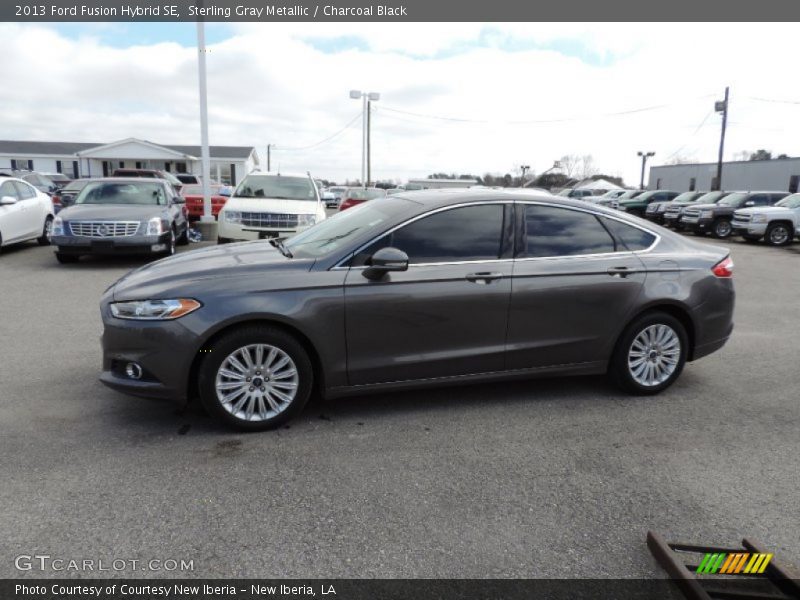Sterling Gray Metallic / Charcoal Black 2013 Ford Fusion Hybrid SE