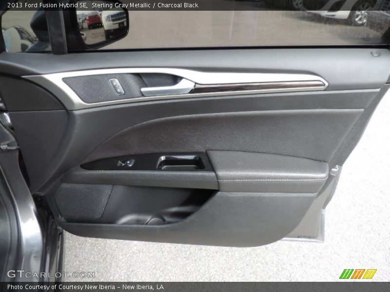 Sterling Gray Metallic / Charcoal Black 2013 Ford Fusion Hybrid SE