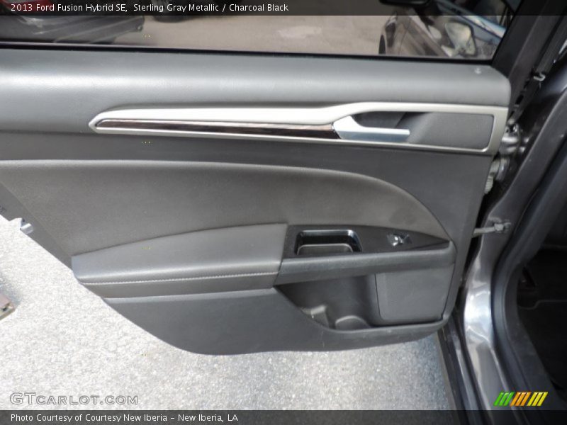 Sterling Gray Metallic / Charcoal Black 2013 Ford Fusion Hybrid SE