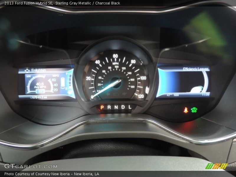 Sterling Gray Metallic / Charcoal Black 2013 Ford Fusion Hybrid SE