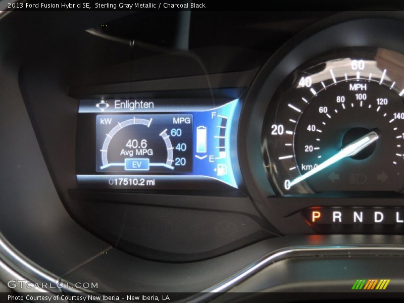 Sterling Gray Metallic / Charcoal Black 2013 Ford Fusion Hybrid SE